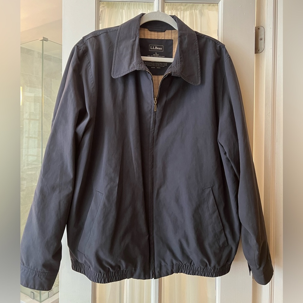 Men’s Vintage LL Bean Jacket REG OHYM7 RN71341 VN03161  Navy